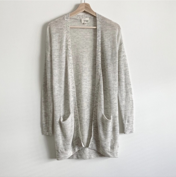 Aritzia Wilfred Aronson Grey Wool/ Mohair Cardigan - Picture 3 of 10